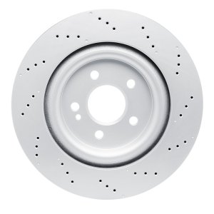 Mercedes-Benz CLA35 AMG Brake Rotor (1) - Rear - R1 Concepts - Drilled Carbon Alloy GeoMET - `20-`25